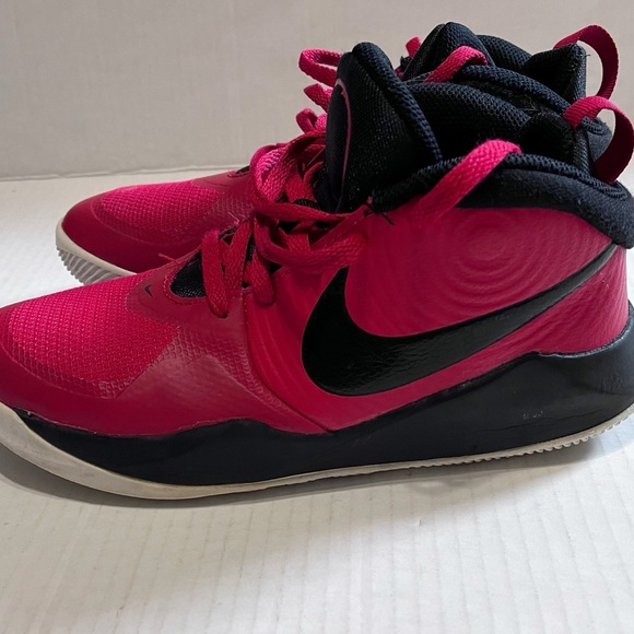 Nike Team Hustle D9 Basketball Sneakers Red & Black - Picture 10 of 10